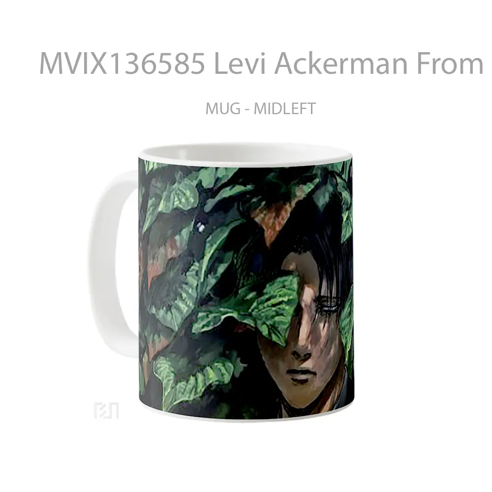 Mug Levi Ackerman From Attack On Titans Gelas Keramik Unik - All-side / Desain