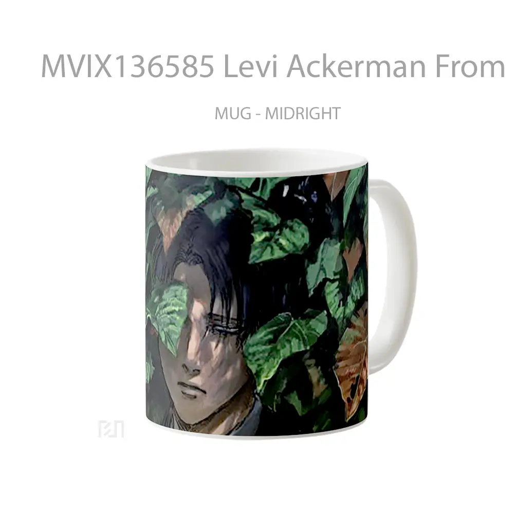 Mug Levi Ackerman From Attack On Titans Gelas Keramik Unik - All-side / Desain