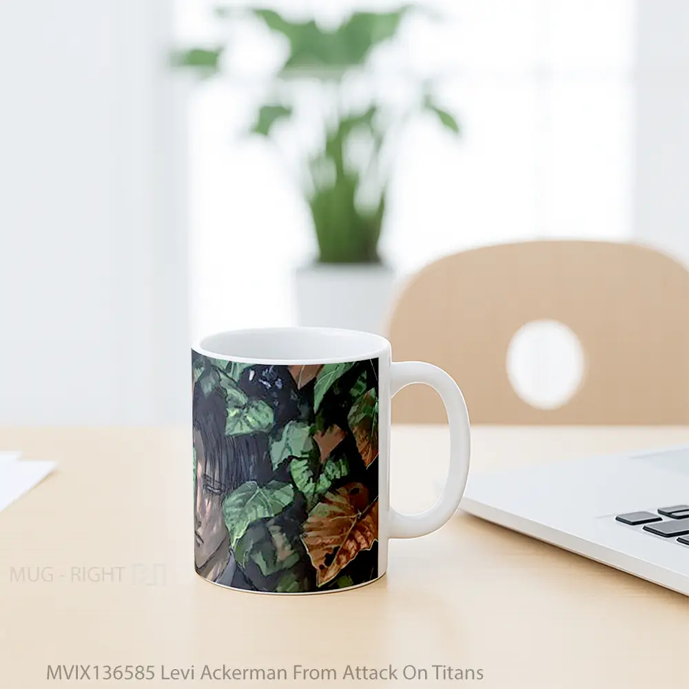 Mug Levi Ackerman From Attack On Titans Gelas Keramik Unik - All-side / Desain