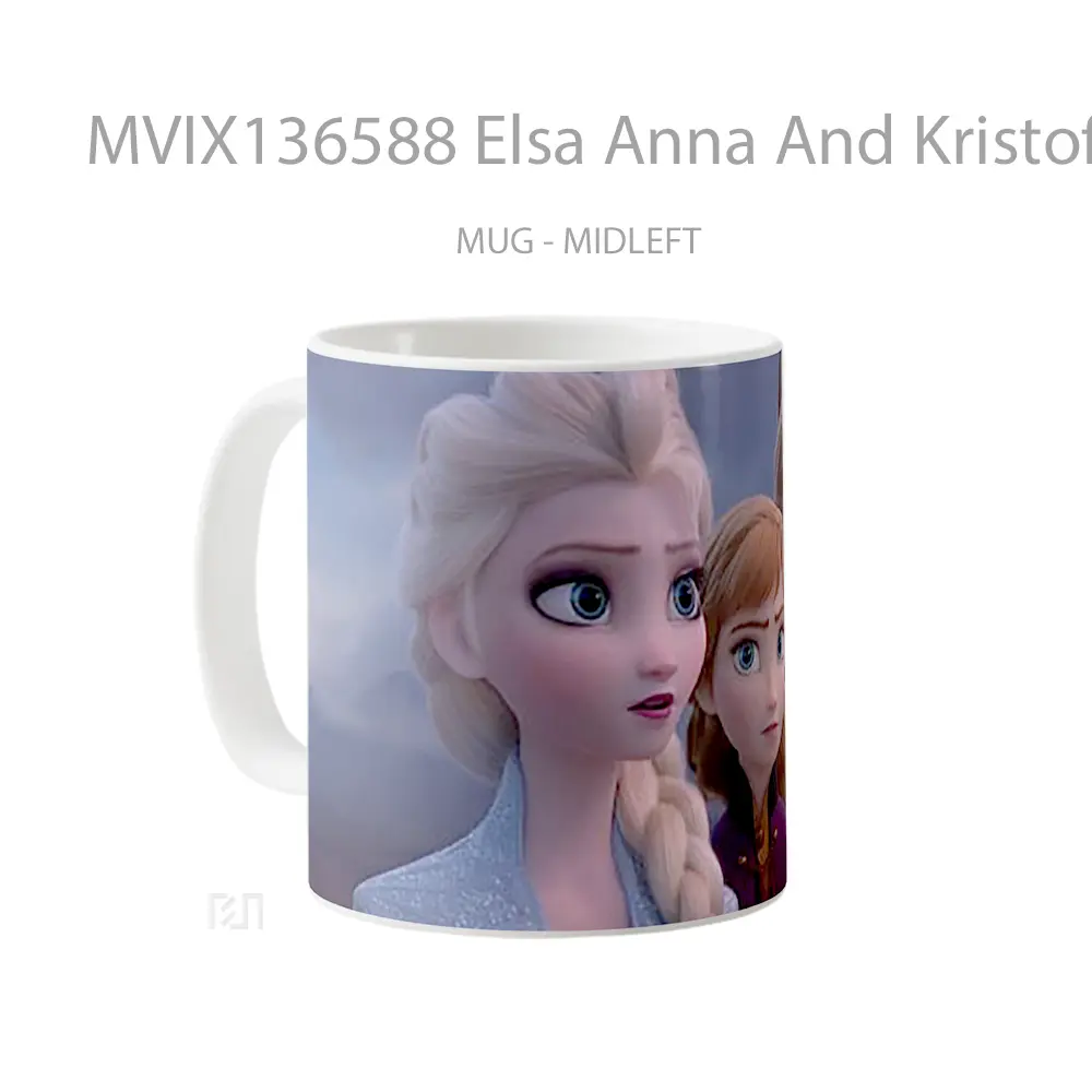 Mug Elsa Anna And Kristoff From Frozen 2 Gelas Keramik Unik - All-side / Desain