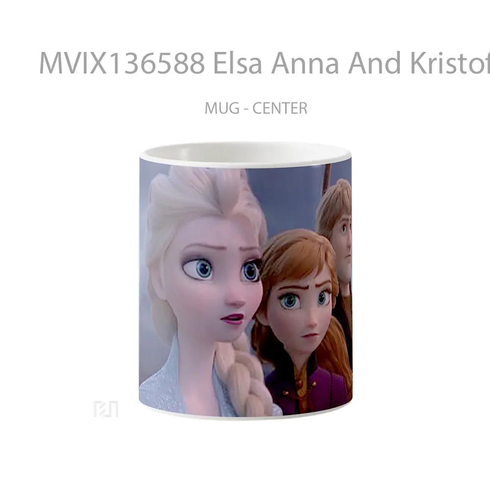 Mug Elsa Anna And Kristoff From Frozen 2 Gelas Keramik Unik