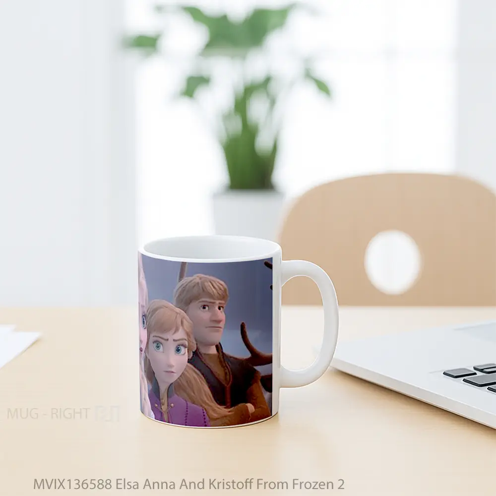 Mug Elsa Anna And Kristoff From Frozen 2 Gelas Keramik Unik - All-side / Desain