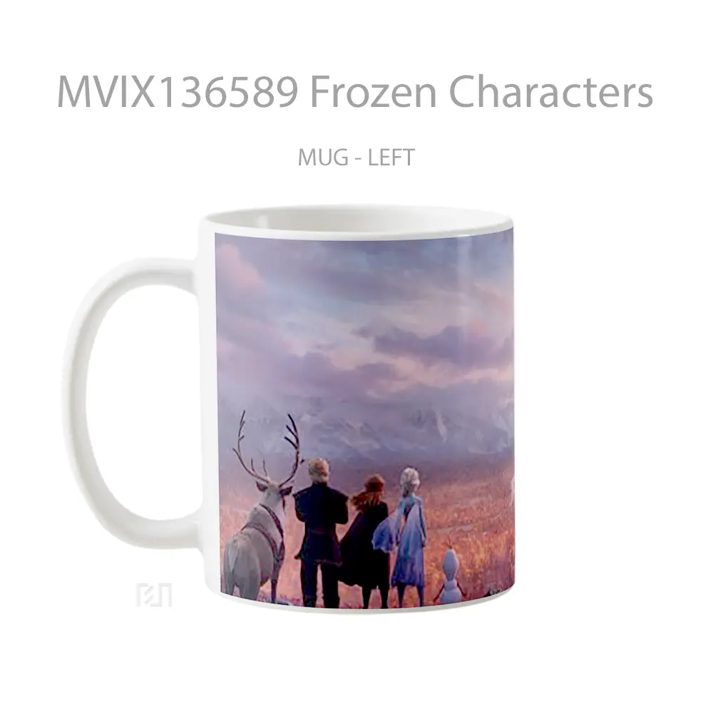 Mug Frozen Characters Gelas Keramik Unik - All-side / Desain