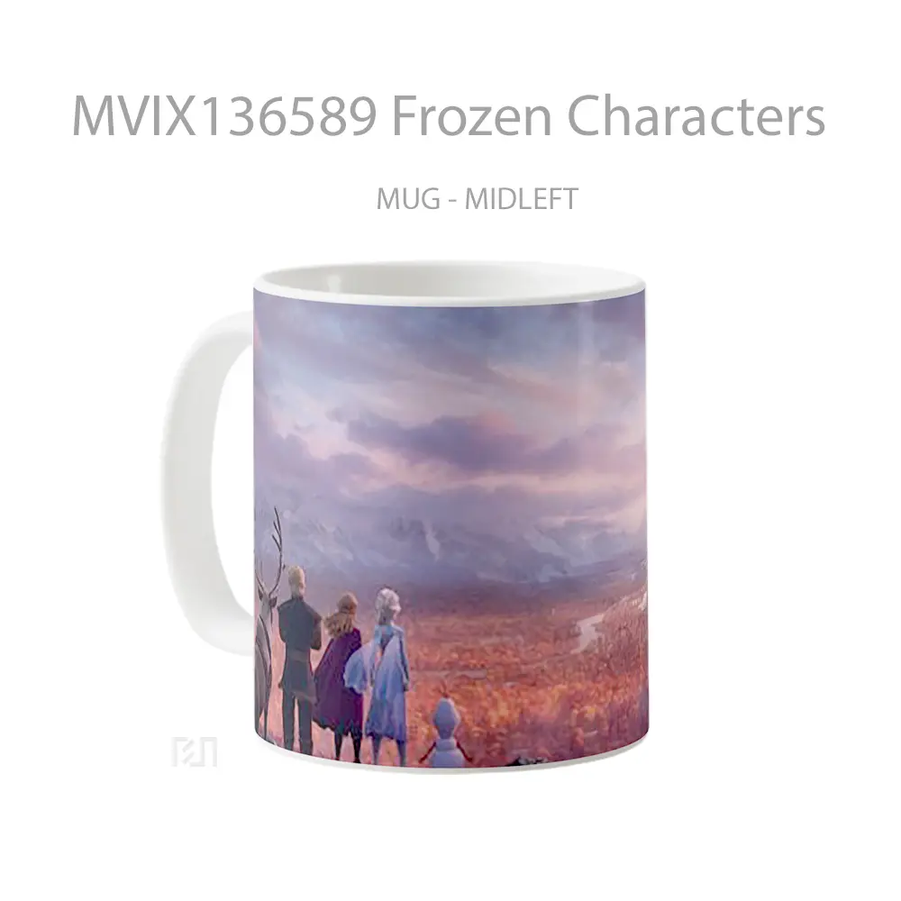Mug Frozen Characters Gelas Keramik Unik - All-side / Desain