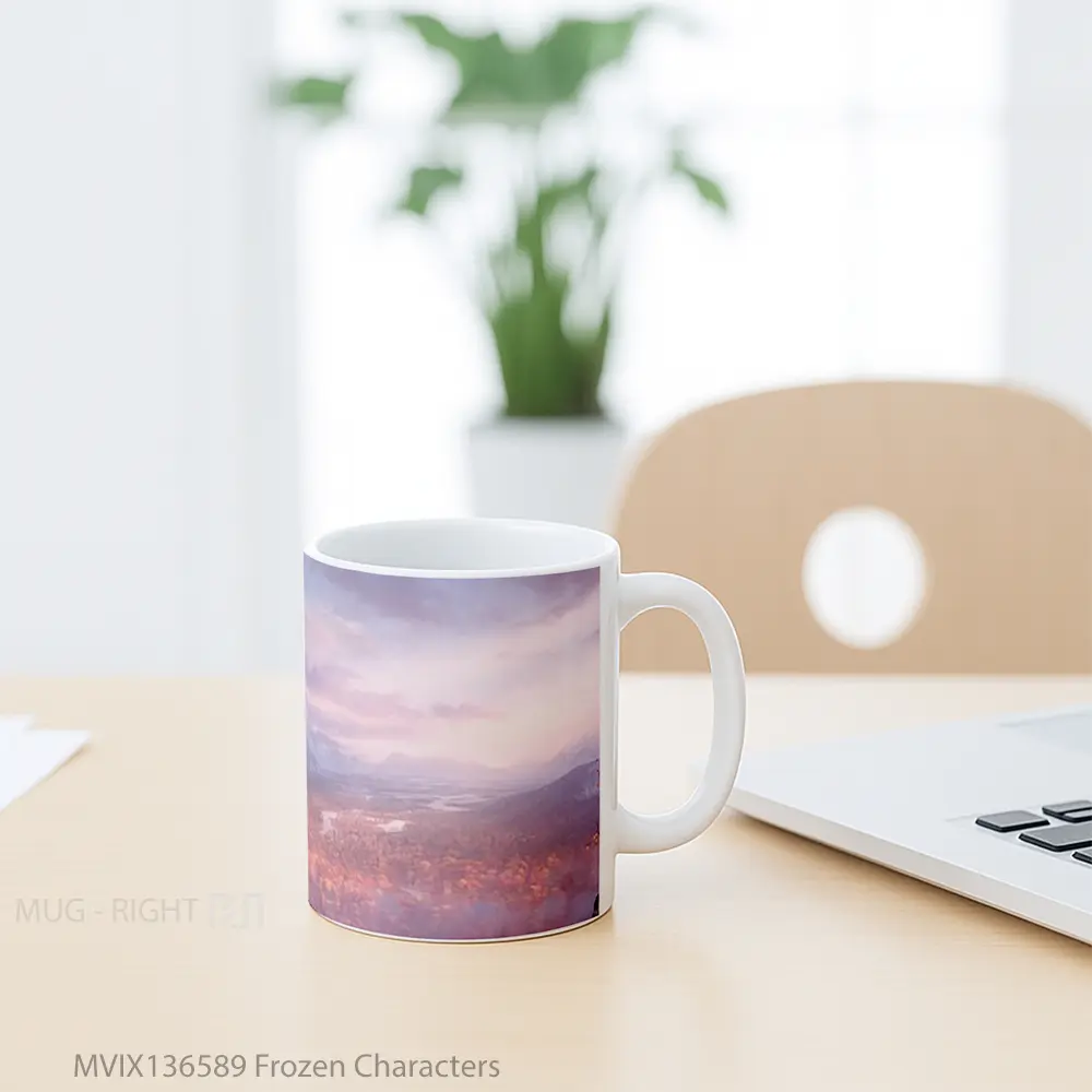 Mug Frozen Characters Gelas Keramik Unik - All-side / Desain