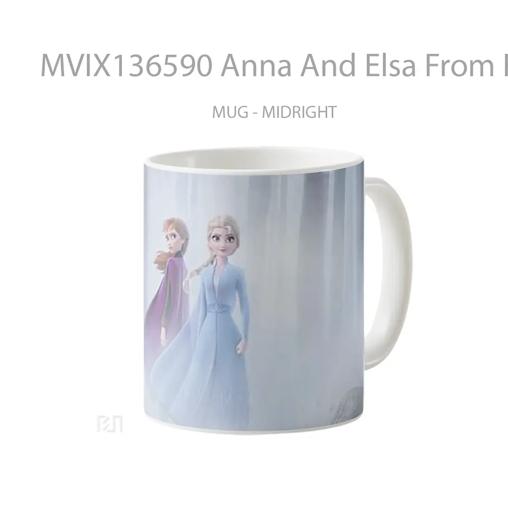 Mug Anna And Elsa From Frozen 2 Gelas Keramik Unik - All-side / Desain