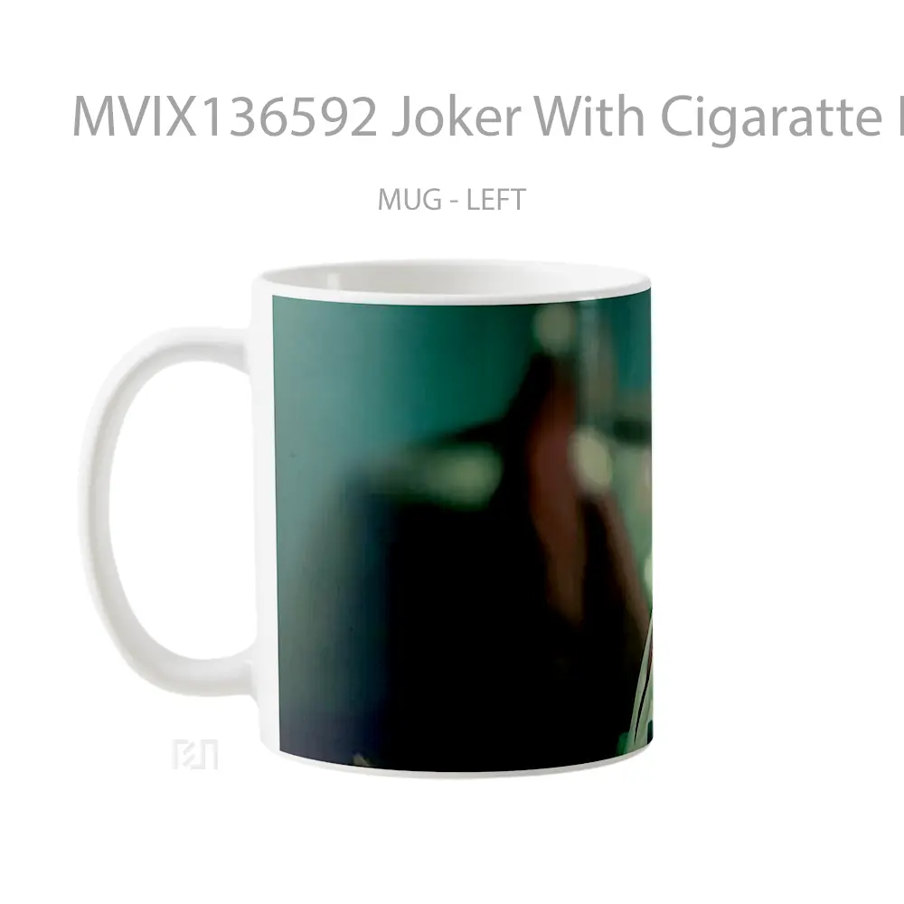 Mug Joker With Cigaratte Laying Down Gelas Superhero - All-side / Desain