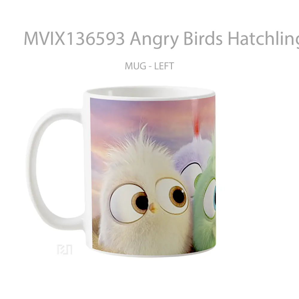 Mug Angry Birds Hatchlings Gelas Hewan Lucu - All-side / Desain