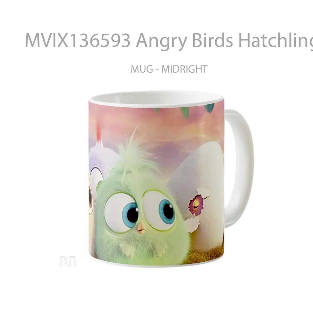 Mug Angry Birds Hatchlings Gelas Hewan Lucu - All-side / Desain
