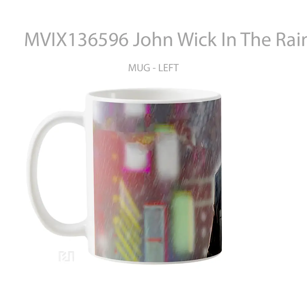 Mug John Wick In The Rain Fanart Gelas Pemandangan Alam - All-side / Desain