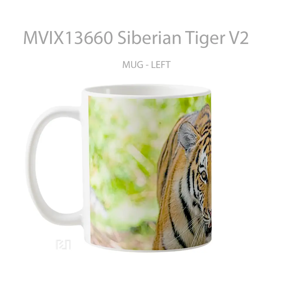 Mug Siberian Tiger V2 Gelas Hewan Lucu - All-side / Desain