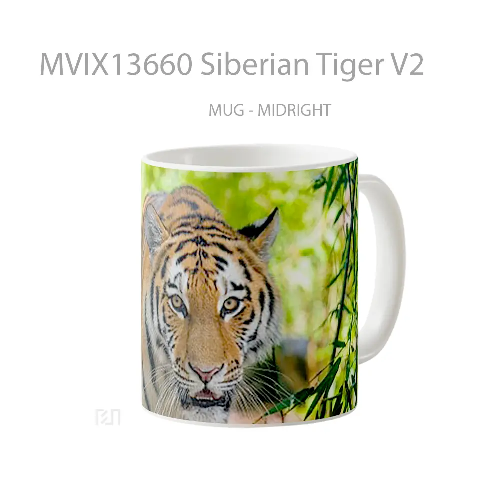 Mug Siberian Tiger V2 Gelas Hewan Lucu - All-side / Desain