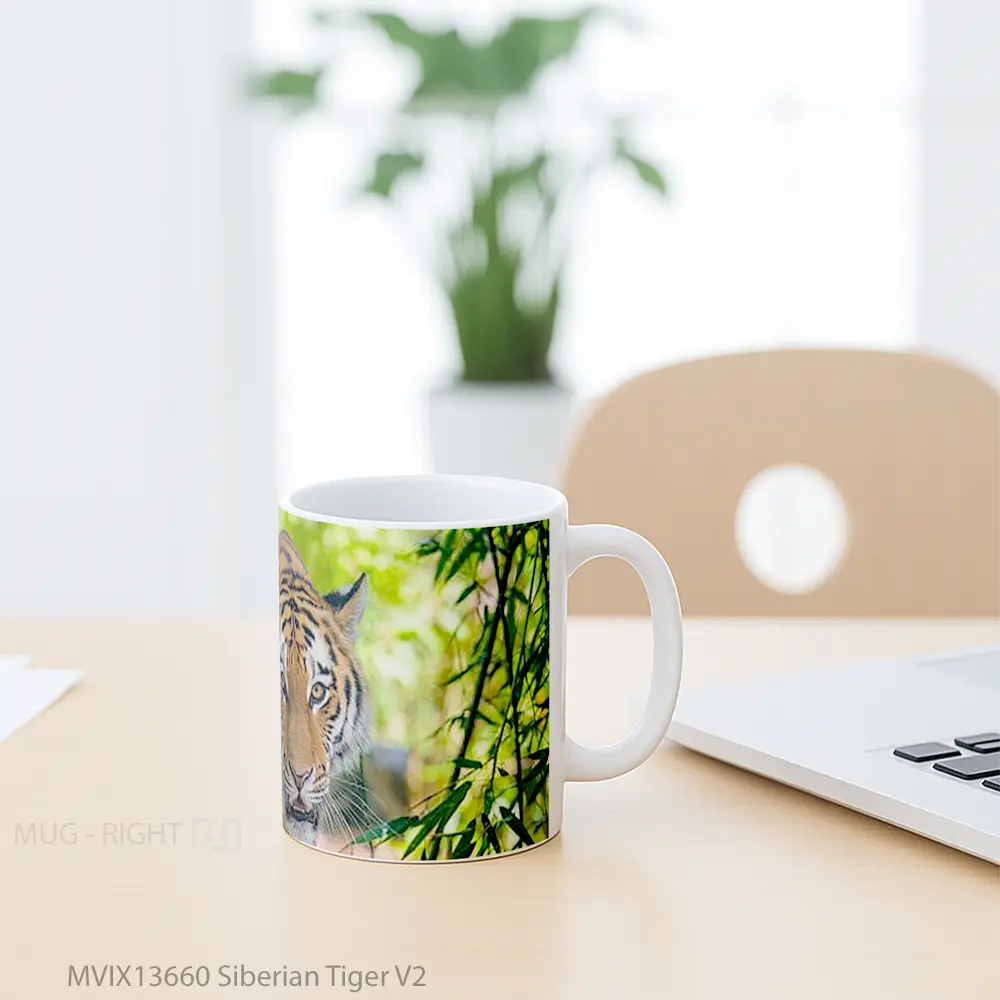 Mug Siberian Tiger V2 Gelas Hewan Lucu - All-side / Desain