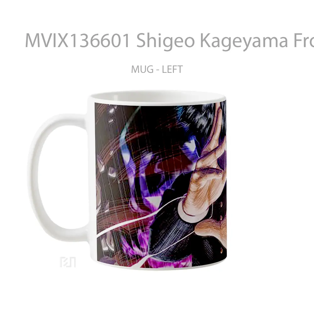 Mug Shigeo Kageyama From Mob Psycho 100 Gelas Keramik Unik - All-side / Desain