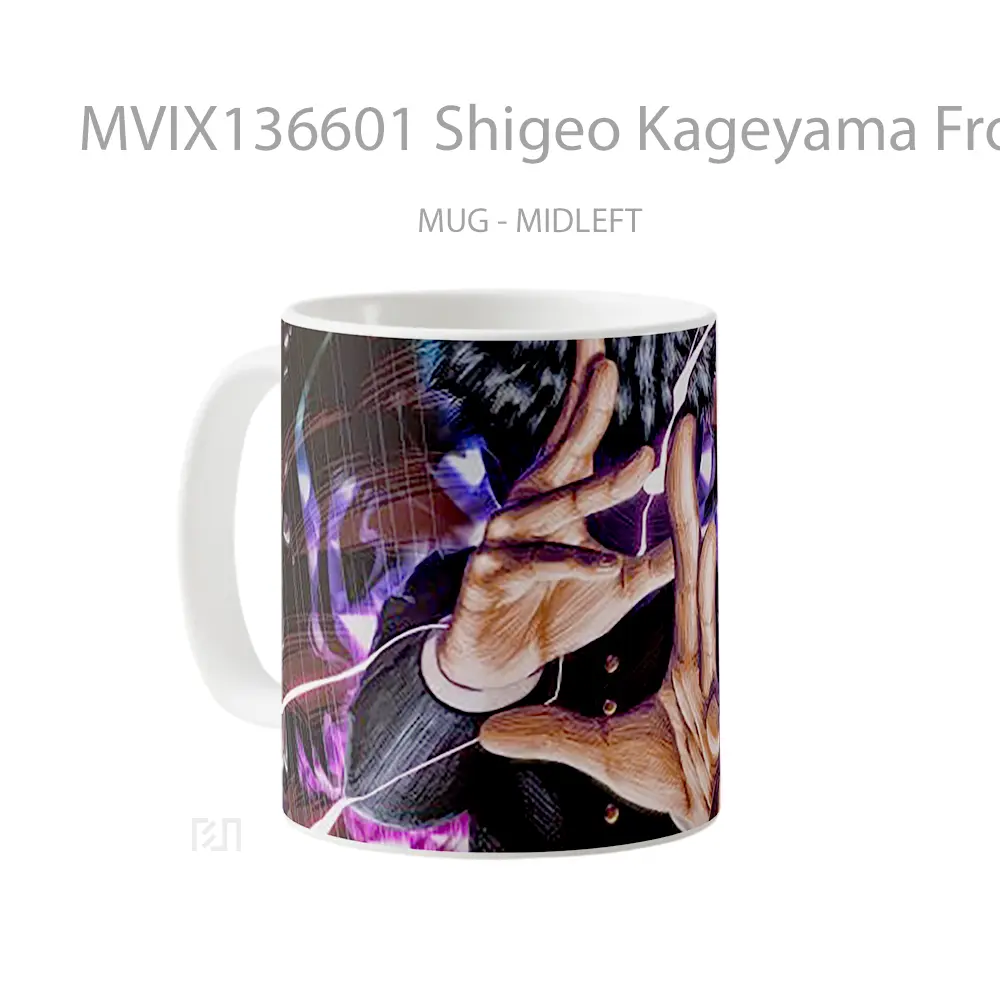 Mug Shigeo Kageyama From Mob Psycho 100 Gelas Keramik Unik - All-side / Desain