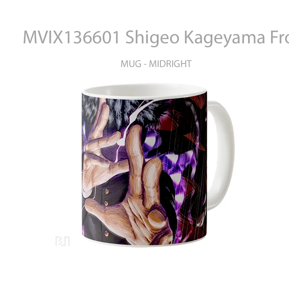 Mug Shigeo Kageyama From Mob Psycho 100 Gelas Keramik Unik - All-side / Desain