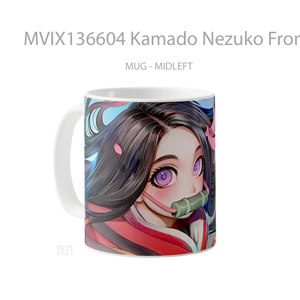 Mug Kamado Nezuko From Demon Slayer Cangkir Anime - All-side / Desain