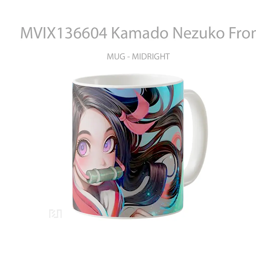 Mug Kamado Nezuko From Demon Slayer Cangkir Anime - All-side / Desain