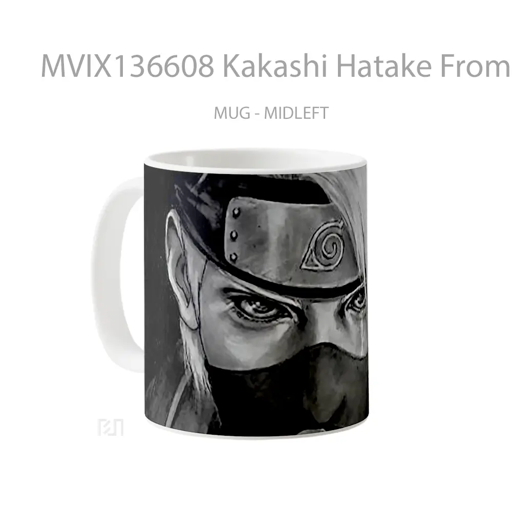 Mug Kakashi Hatake From Naruto Cangkir Anime - All-side / Desain