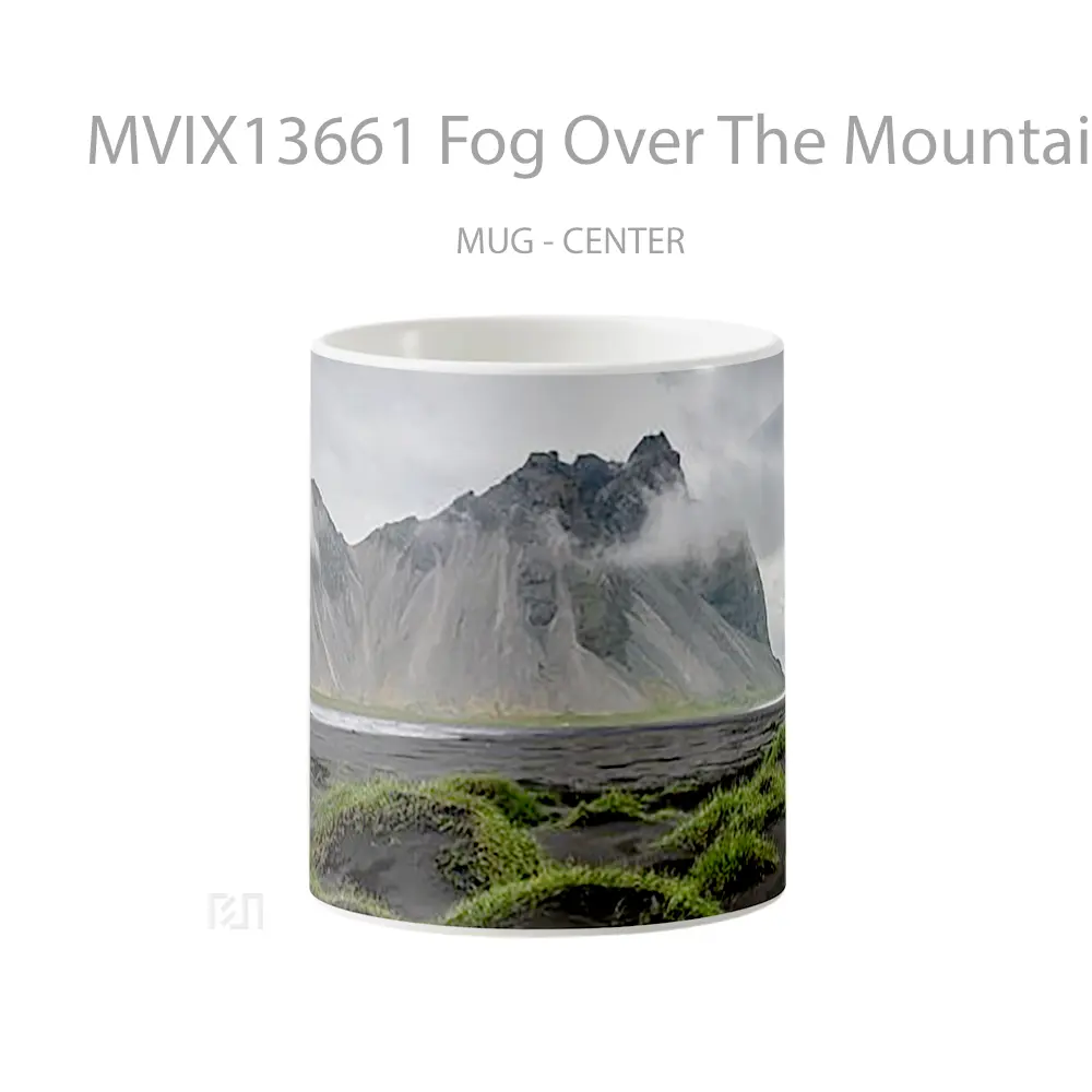 Mug Fog Over The Mountains Gelas Pemandangan Alam