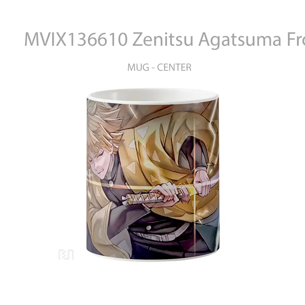 Mug Zenitsu Agatsuma From Kimetsu No Yaiba Cangkir Anime