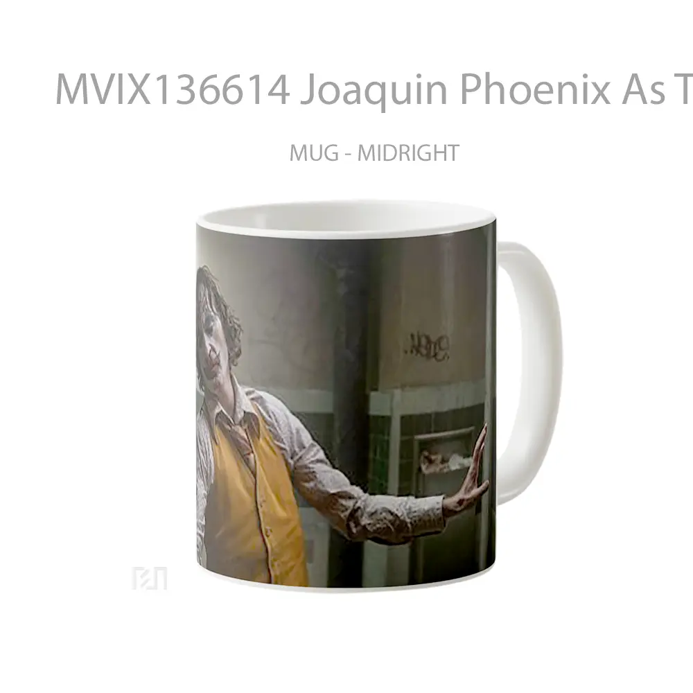 Mug Joaquin Phoenix As The Joker V2 Gelas Superhero - All-side / Desain