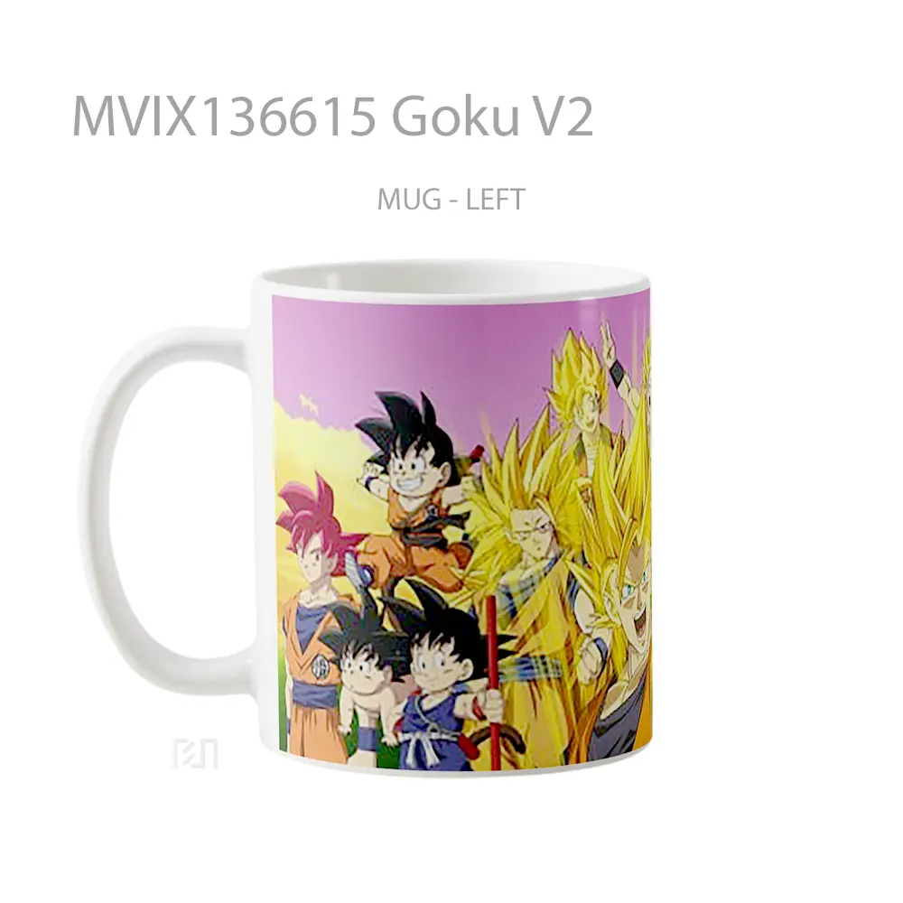 Mug Goku V2 Cangkir Anime - All-side / Desain