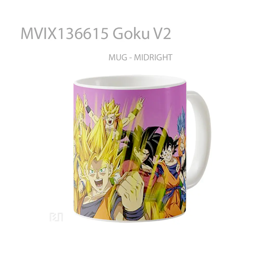 Mug Goku V2 Cangkir Anime - All-side / Desain