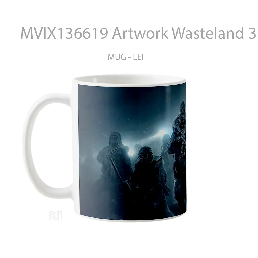 Mug Artwork Wasteland 3 Gelas Seni Modern - All-side / Desain