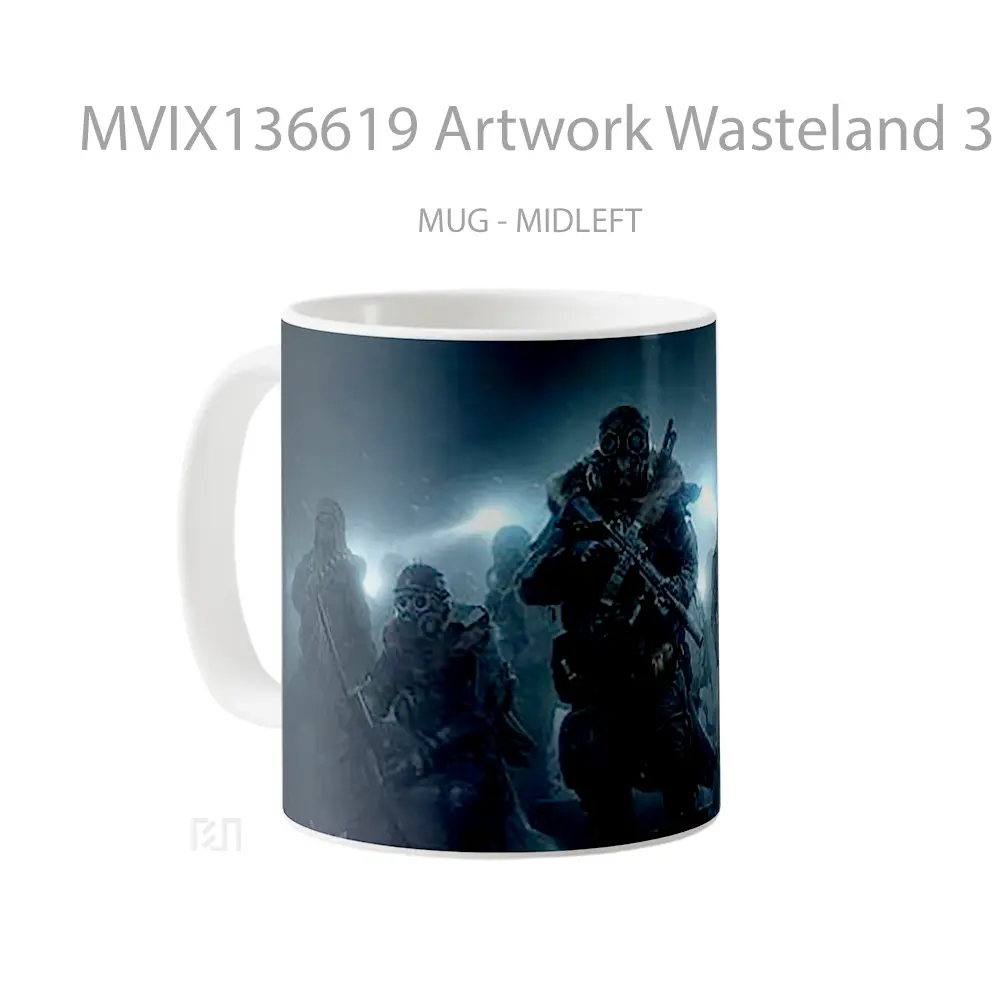 Mug Artwork Wasteland 3 Gelas Seni Modern - All-side / Desain