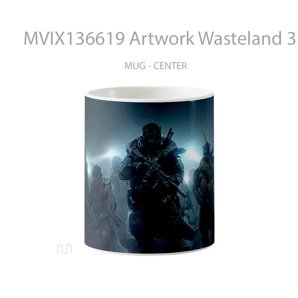 Mug Artwork Wasteland 3 Gelas Seni Modern