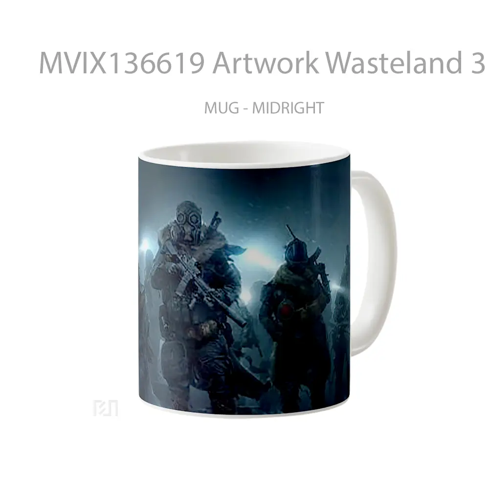 Mug Artwork Wasteland 3 Gelas Seni Modern - All-side / Desain