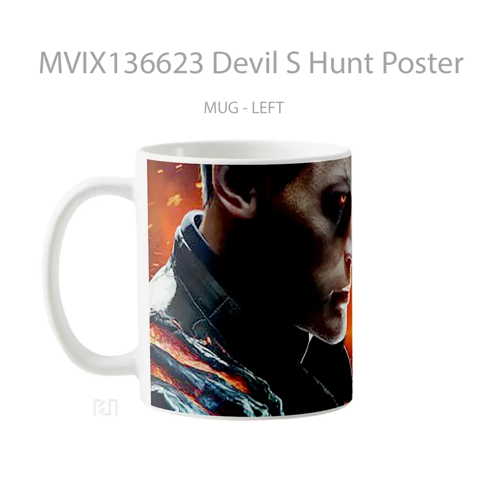 Mug Devil S Hunt Poster Gelas Keramik Unik - All-side / Desain