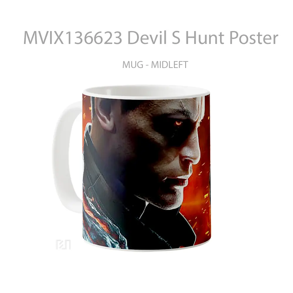 Mug Devil S Hunt Poster Gelas Keramik Unik - All-side / Desain