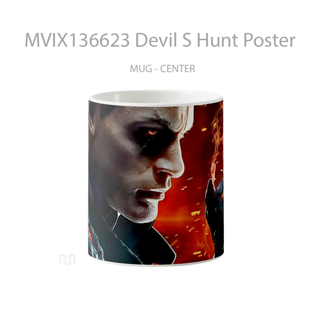 Mug Devil S Hunt Poster Gelas Keramik Unik