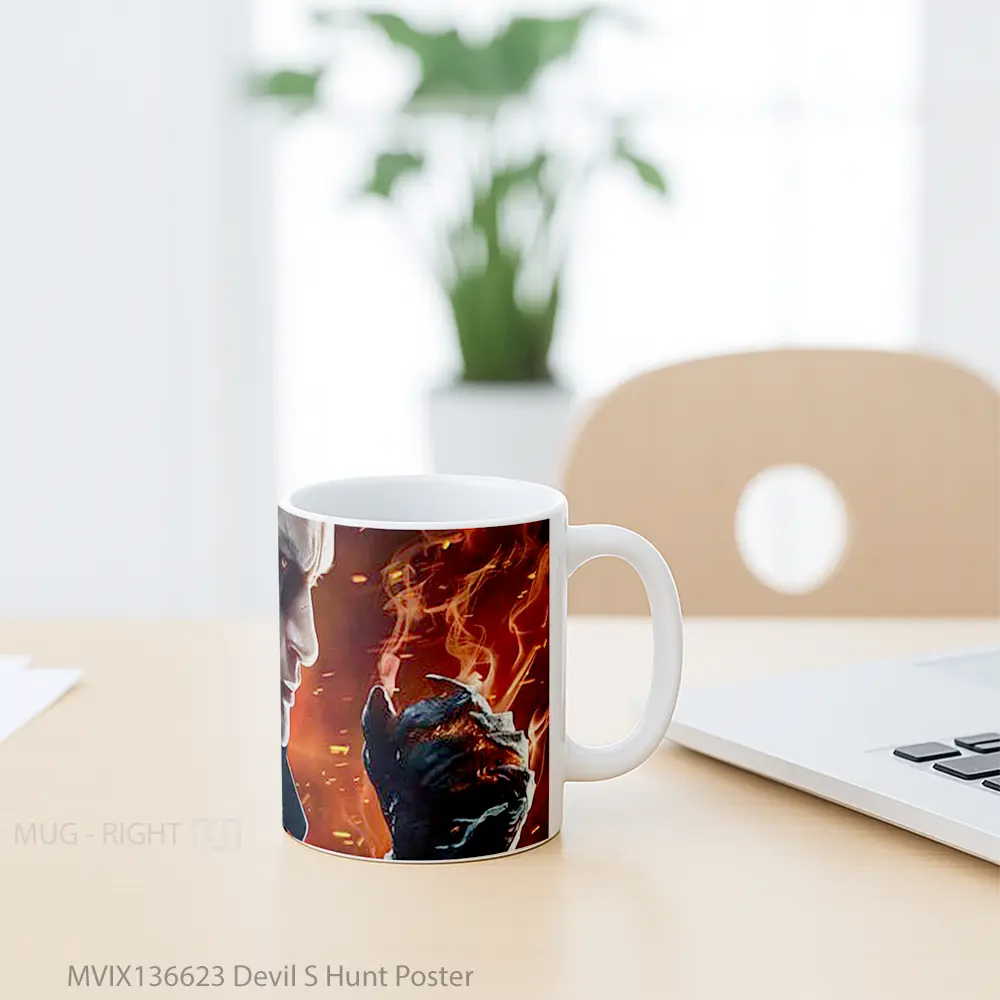 Mug Devil S Hunt Poster Gelas Keramik Unik - All-side / Desain
