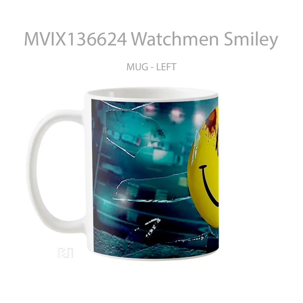 Mug Watchmen Smiley Gelas Keramik Unik - All-side / Desain
