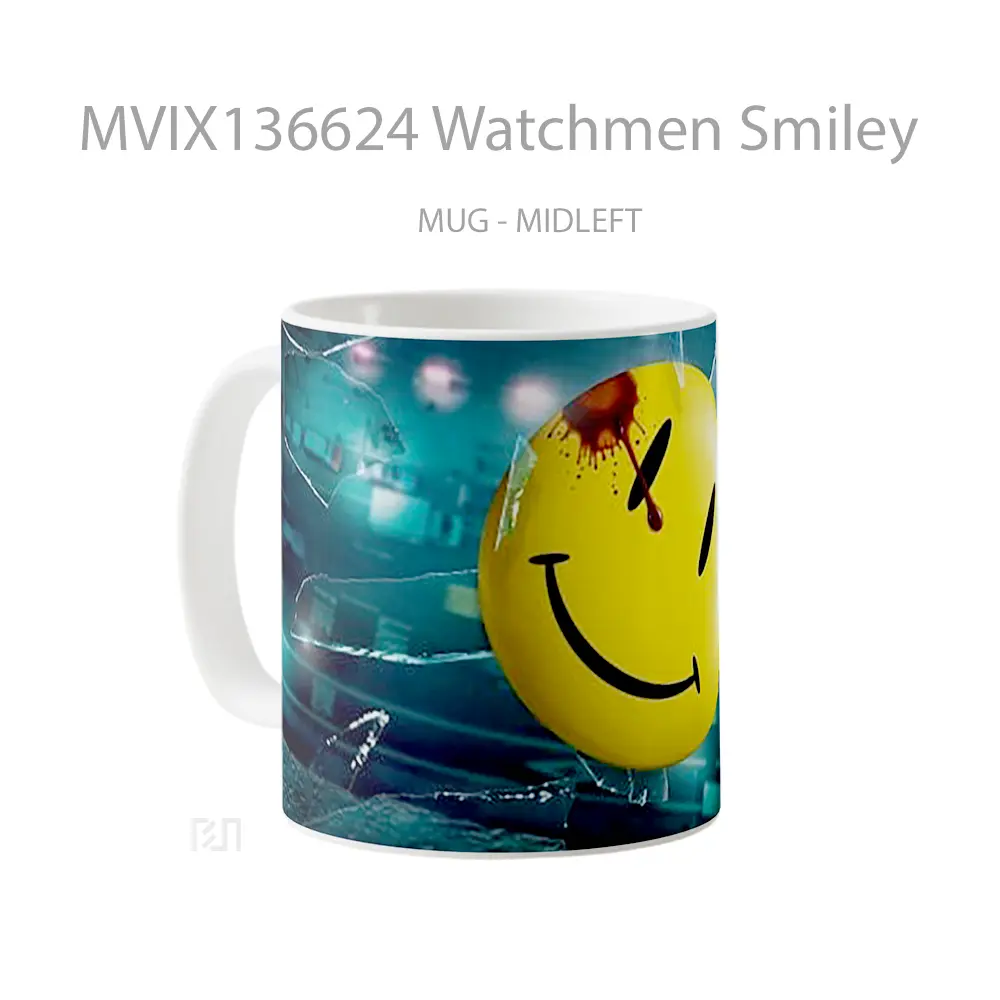 Mug Watchmen Smiley Gelas Keramik Unik - All-side / Desain
