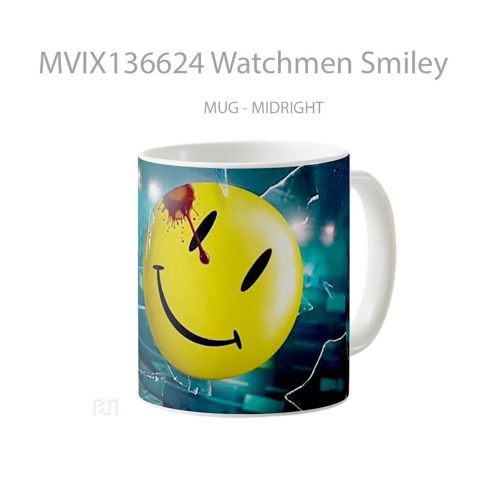 Mug Watchmen Smiley Gelas Keramik Unik - All-side / Desain
