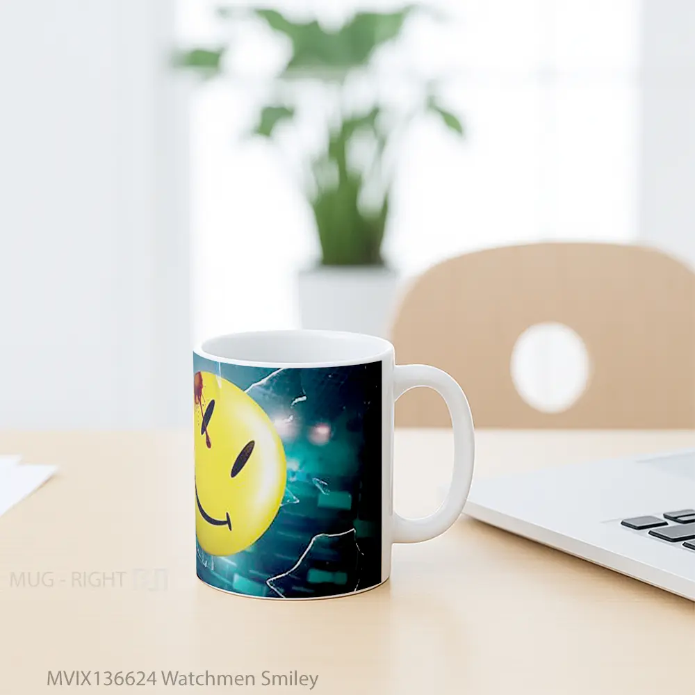 Mug Watchmen Smiley Gelas Keramik Unik - All-side / Desain