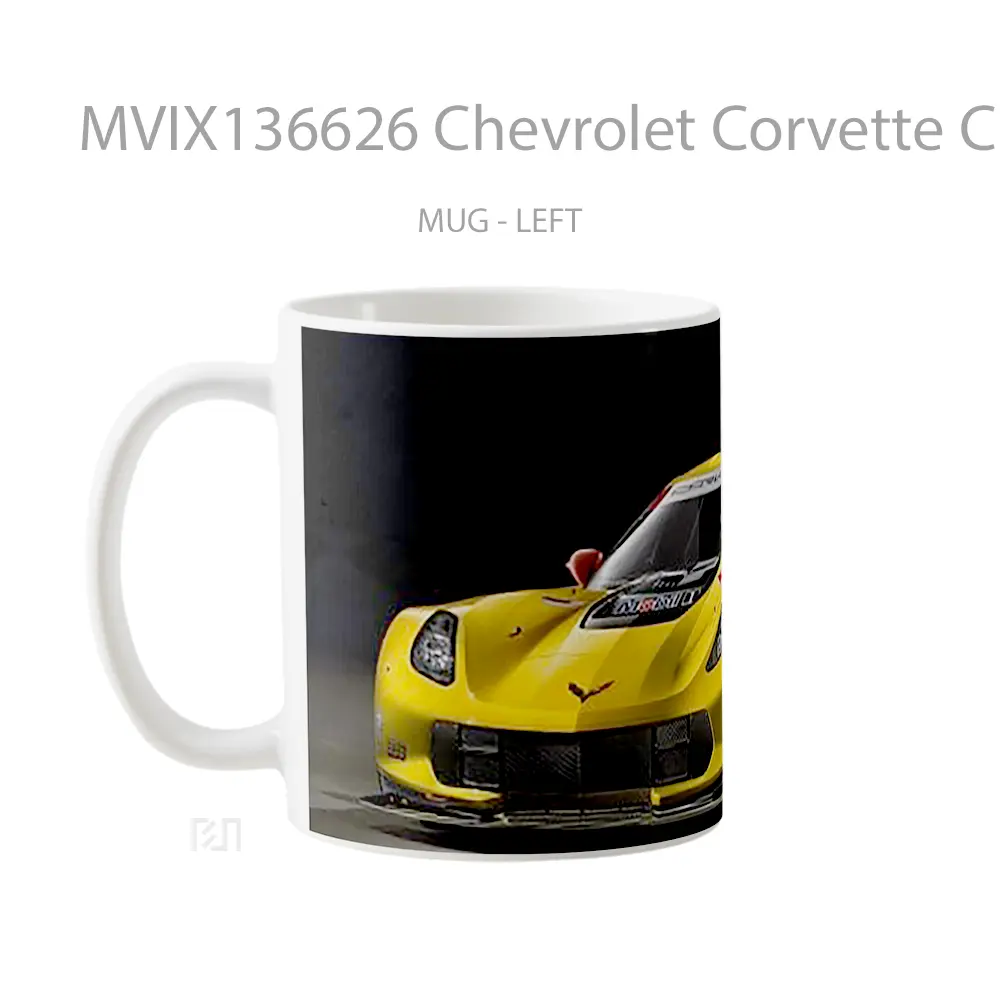 Mug Chevrolet Corvette C7 R Cangkir Mobil - All-side / Desain