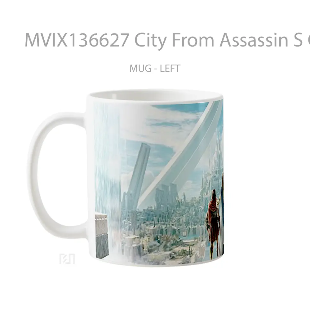 Mug City From Assassin S Creed Odyssey Judgment Of Atlantis Gelas Keramik Unik - All-side / Desain