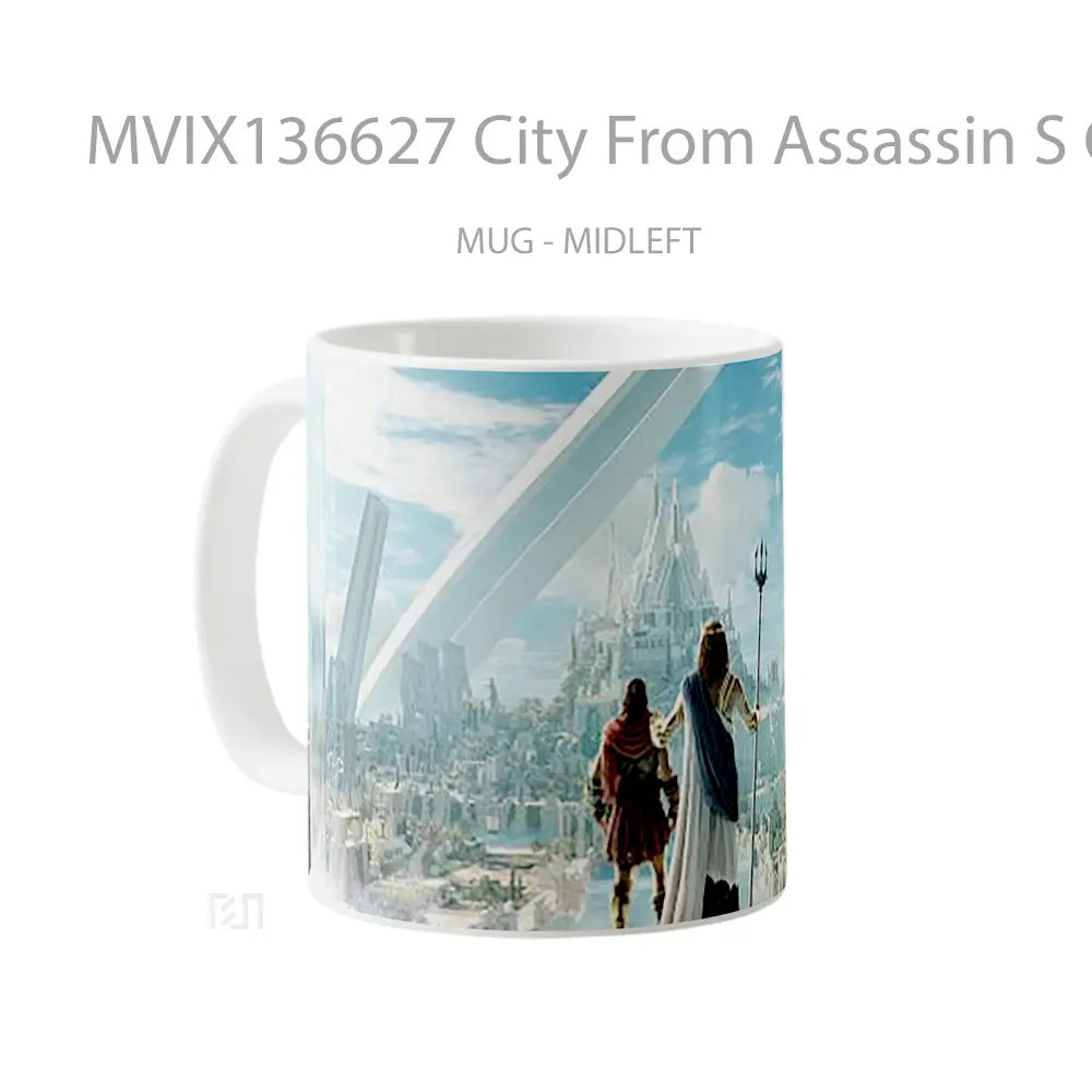 Mug City From Assassin S Creed Odyssey Judgment Of Atlantis Gelas Keramik Unik - All-side / Desain