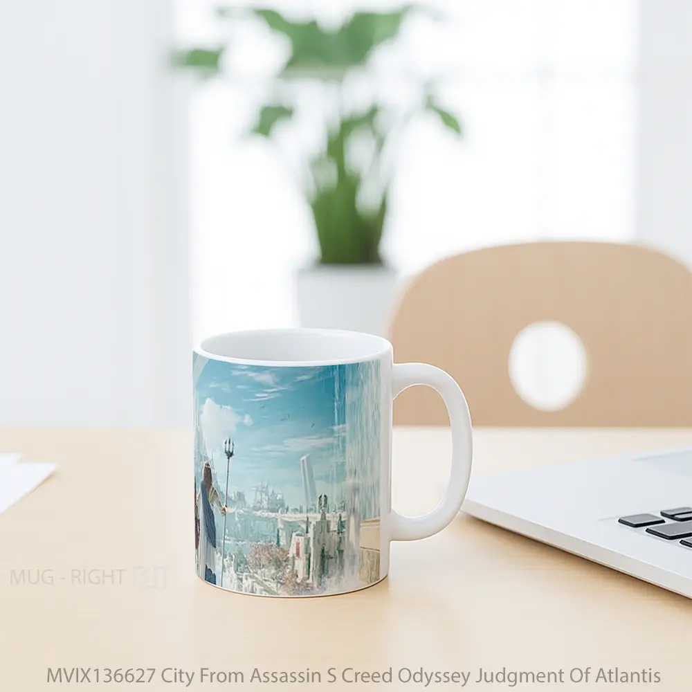 Mug City From Assassin S Creed Odyssey Judgment Of Atlantis Gelas Keramik Unik - All-side / Desain
