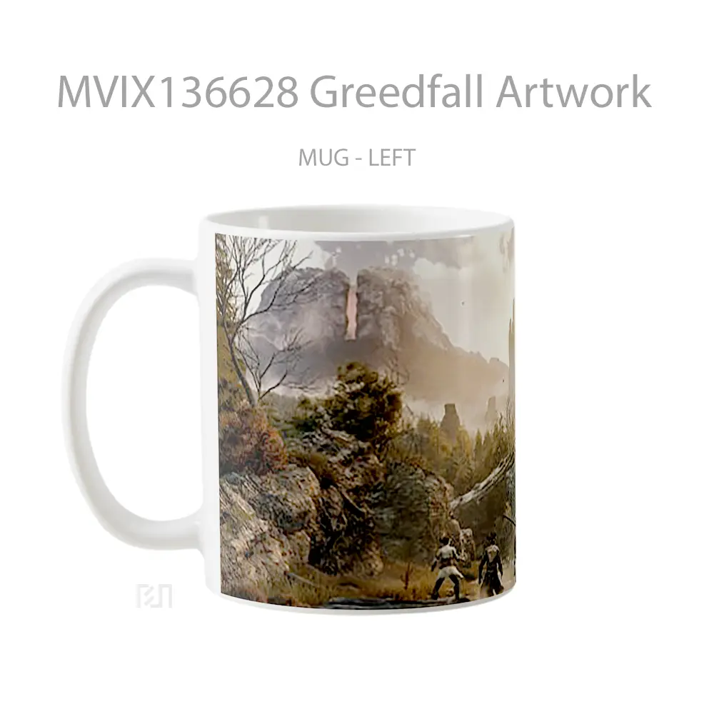 Mug Greedfall Artwork Gelas Seni Modern - All-side / Desain