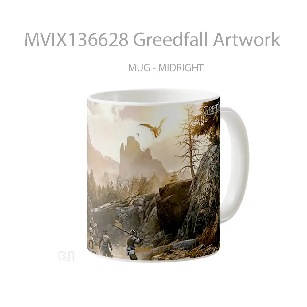 Mug Greedfall Artwork Gelas Seni Modern - All-side / Desain