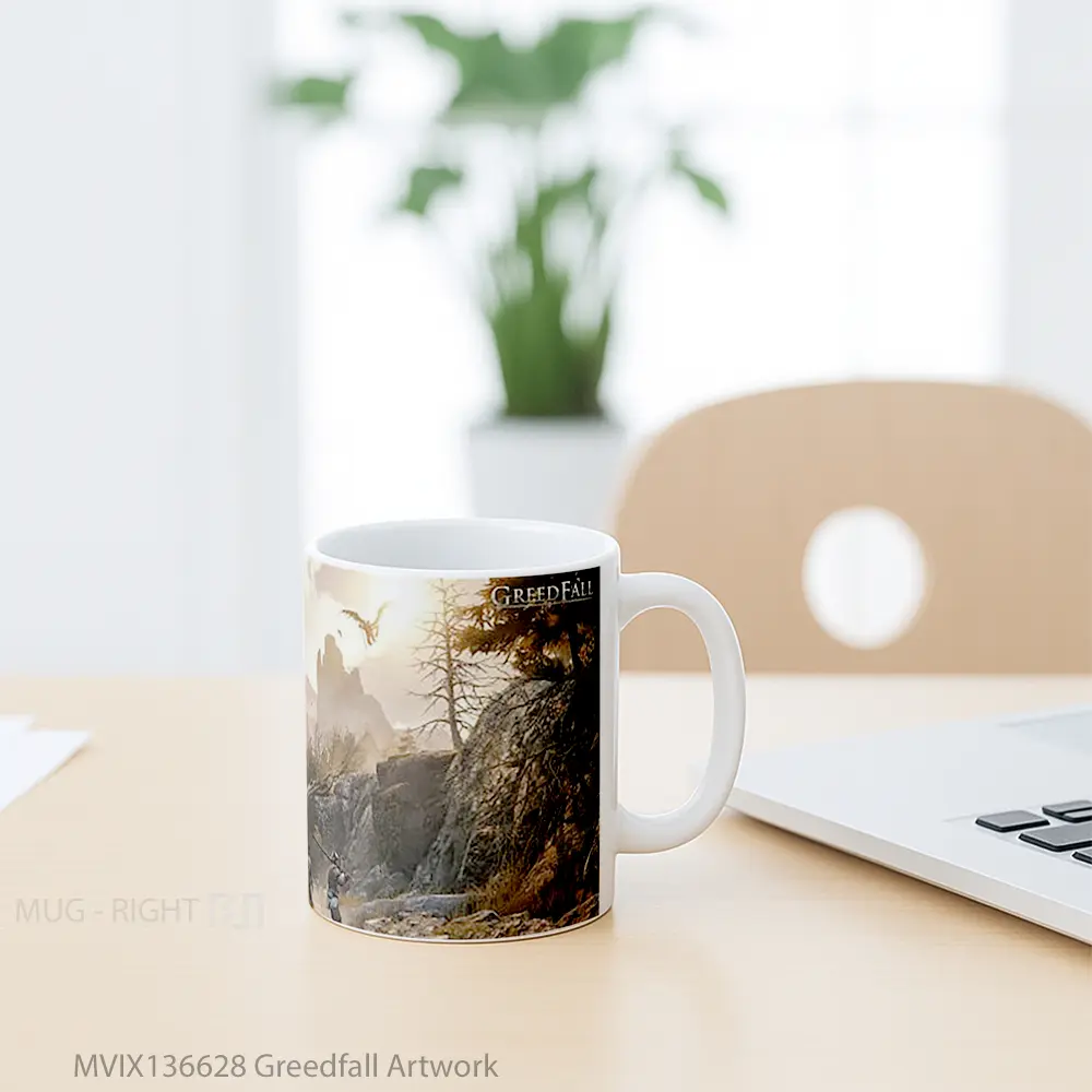Mug Greedfall Artwork Gelas Seni Modern - All-side / Desain