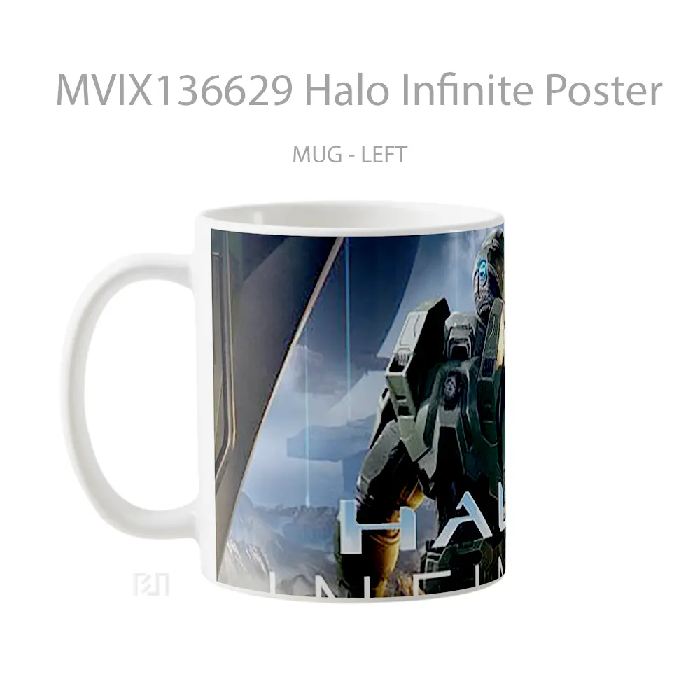 Mug Halo Infinite Poster Cangkir Gamer - All-side / Desain