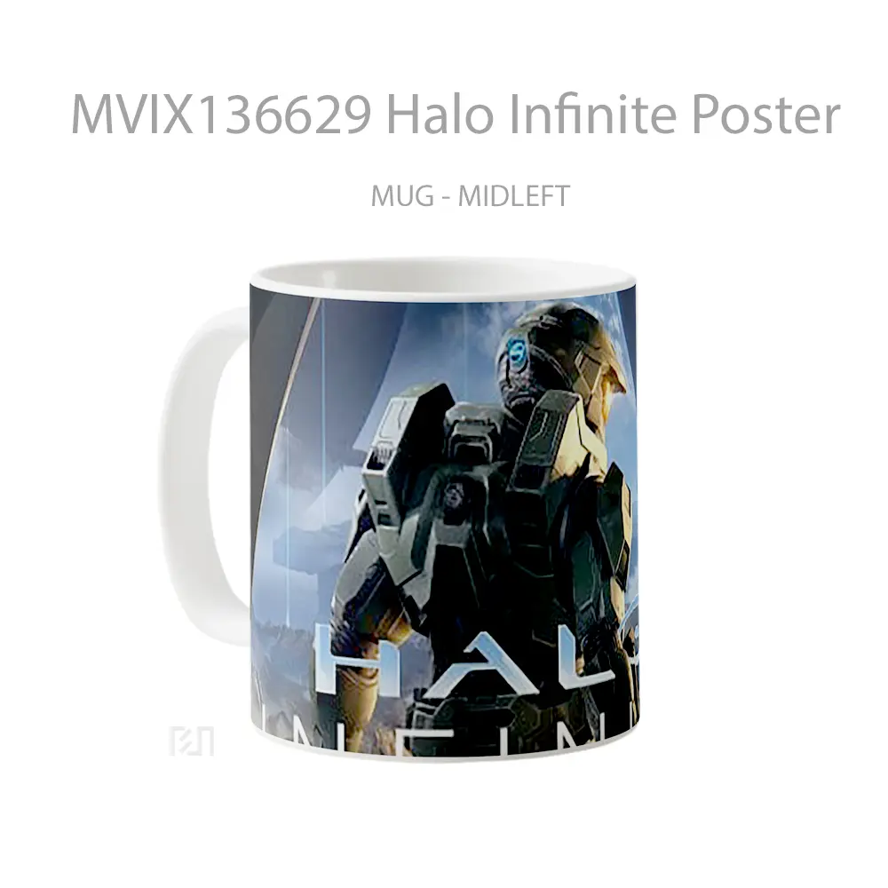 Mug Halo Infinite Poster Cangkir Gamer - All-side / Desain