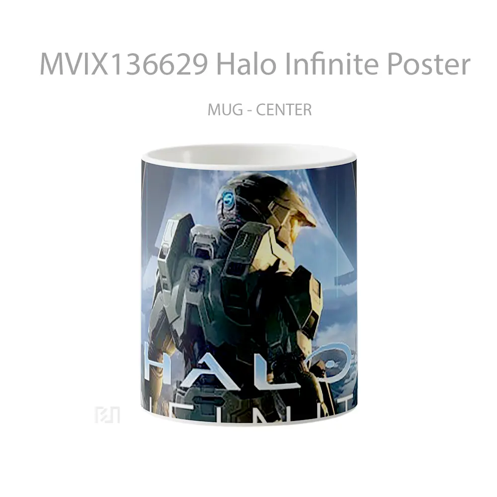 Mug Halo Infinite Poster Cangkir Gamer